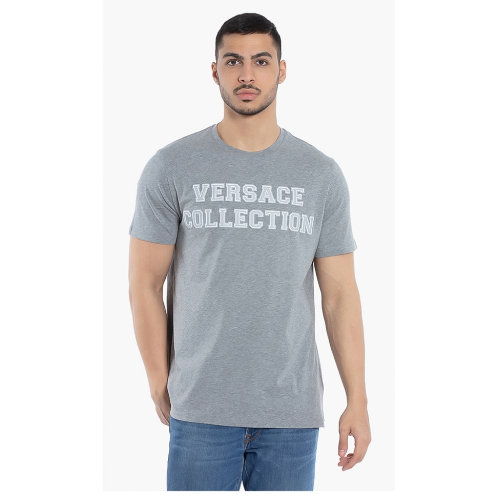 Versace Collection Girocollo Grigio T-Shirt Grey
